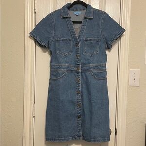 NWOT Draper James Blue Denim Mini Dress